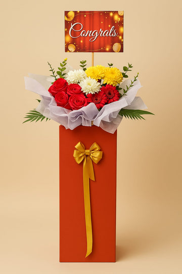 Golden Celebration Flower Stand