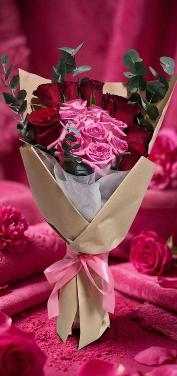 Pink & Red Singnature Bloomshine Bouquet